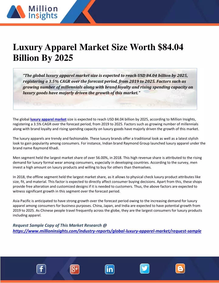 luxury apparel market size worth 84 04 billion