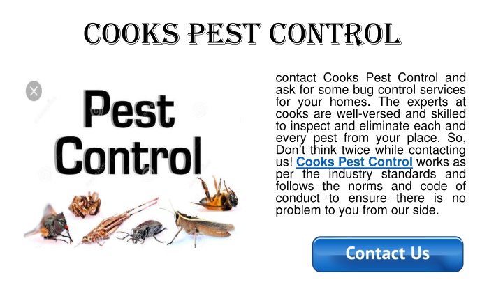 cooks pest control