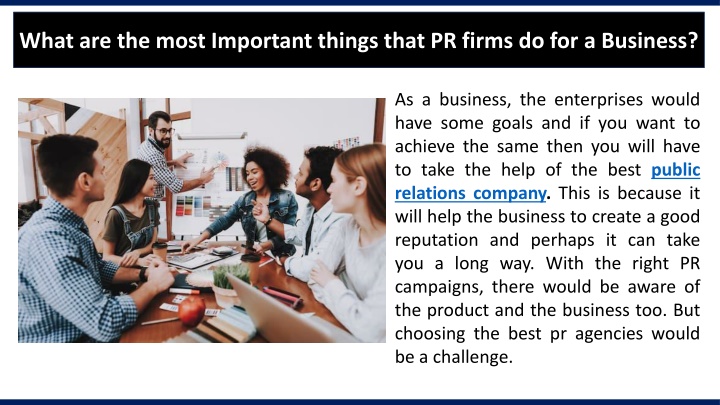 what are the most important things that pr firms