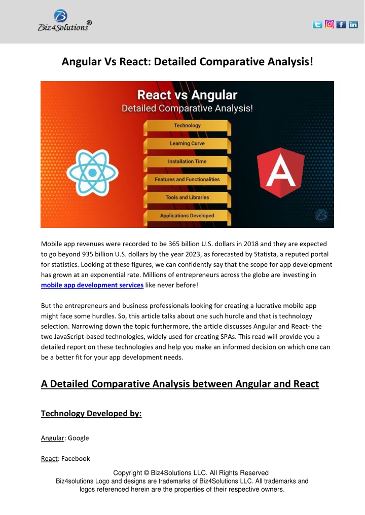 angular vs react detailed comparative analysis
