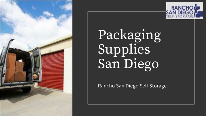 packaging supplies san diego