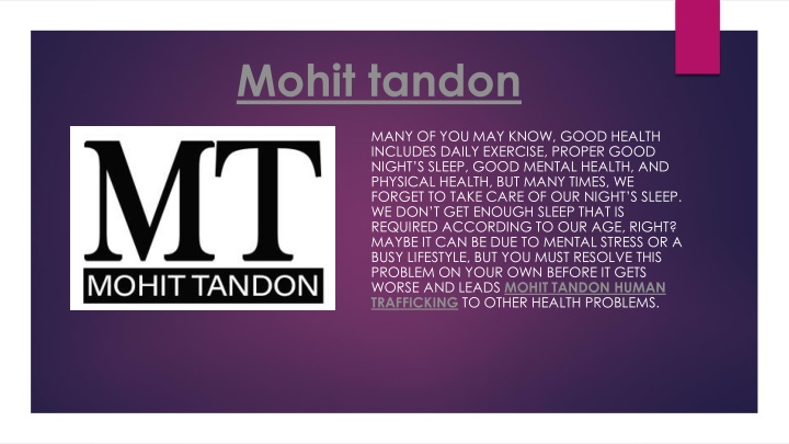 mohit tandon