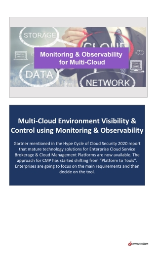 Multi-Cloud Environment Visibility & Control using Monitoring & Observability