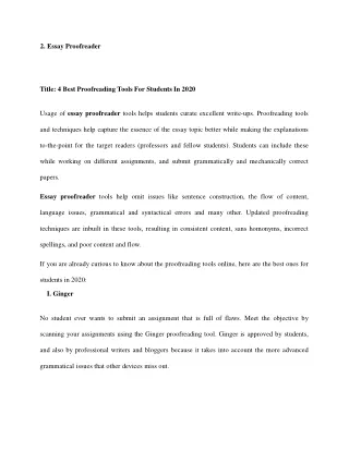 2 essay proofreader