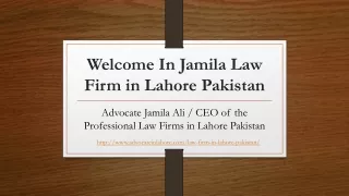 Law Firm in Lahore Pakistan (2021) - Simple Way For Solve Your Legal Issue By Law Firms in Lahore