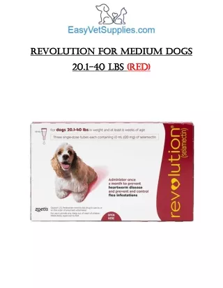 Revolution for Medium Dogs (RED)- Easyvetsupplies