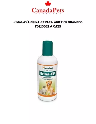 Himalaya Erina-EP Flea and Tick Shampoo For Dogs & Cats - PDF - CanadaPetsSupplies