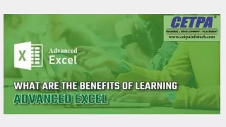 Benefits Of Learning Advanced Excel Online training