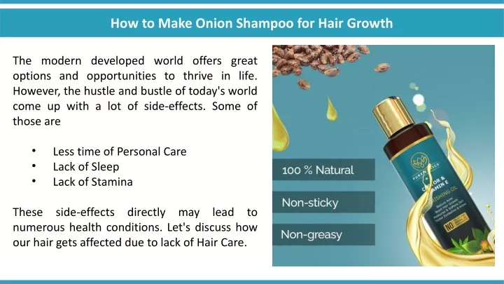 how to make onion shampoo for hair growth