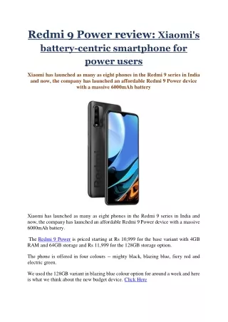 redmi 9 power review xiaomi s battery centric