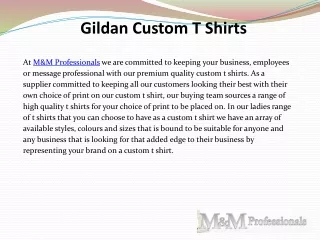 Gildan Custom T Shirts