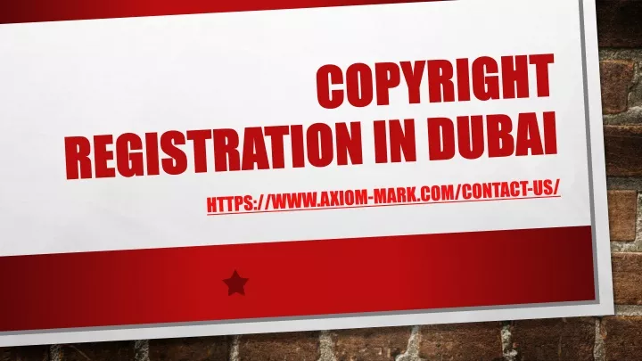 copyright registration in dubai