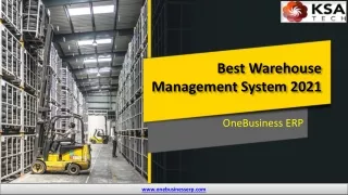 Best Warehouse Management System Software 2021 | OneBusinessERP