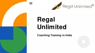 Coaching Training in India - Regal Unlimited