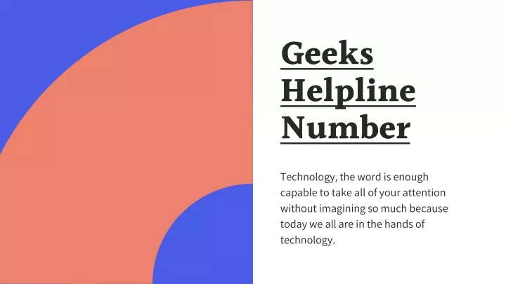 geeks helpline number