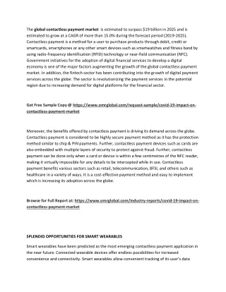 the global contactless payment market