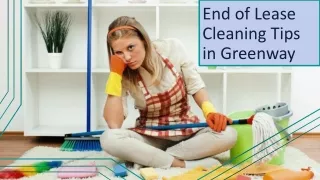 end of lease cleaning tips in greenway