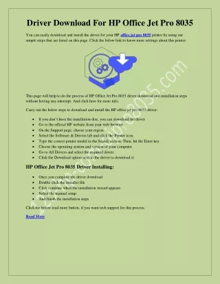 driver download for hp office jet pro 8035