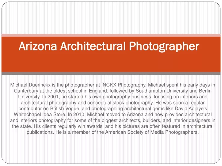 arizona architectural photographer