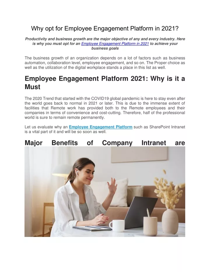 why opt for employee engagement platform in 2021