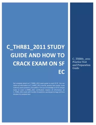 c thr81 2011 study guide and how to crack exam