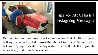 tips f r att v lja bil inslagning f retaget