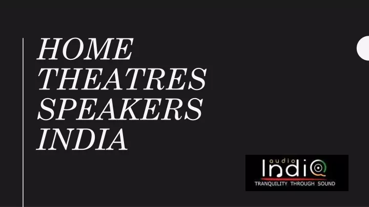 home theatres speakers india