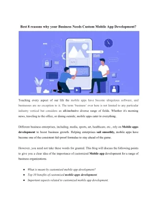 best 8 reasons why your business needs custom