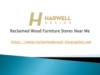 Reclaimed Wood Furniture Stores Near Me