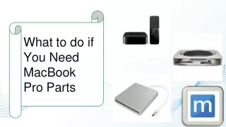 What to do if You Need MacBook Pro Parts
