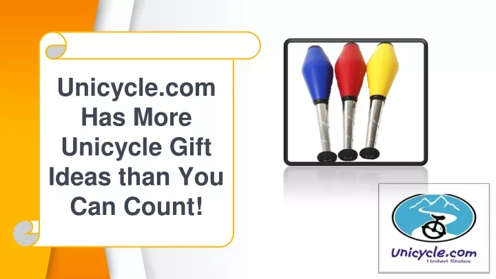 unicycle com has more unicycle gift ideas than
