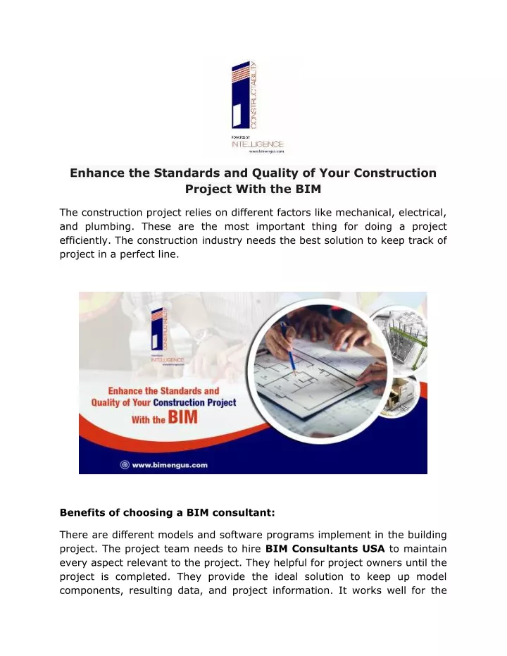 enhance the standards and quality of your