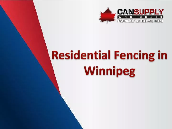 residential fencing in winnipeg