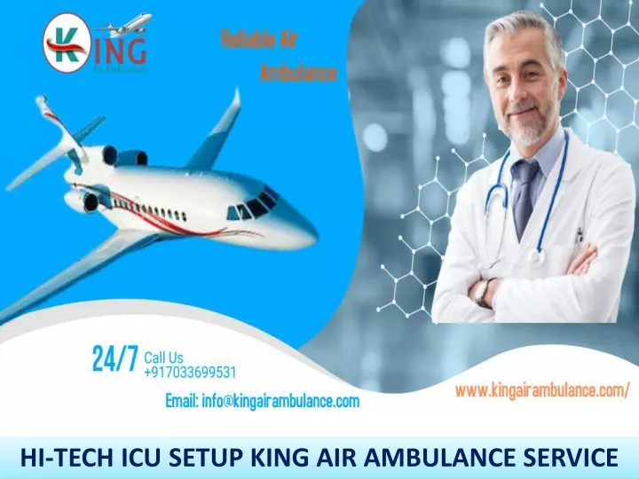 hi tech icu setup king air ambulance service