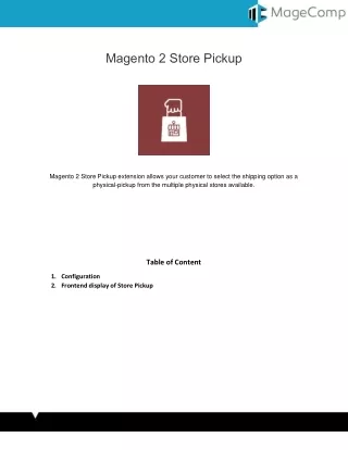 magento 2 store pickup