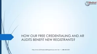 how our free credentialing and ar audits benefit