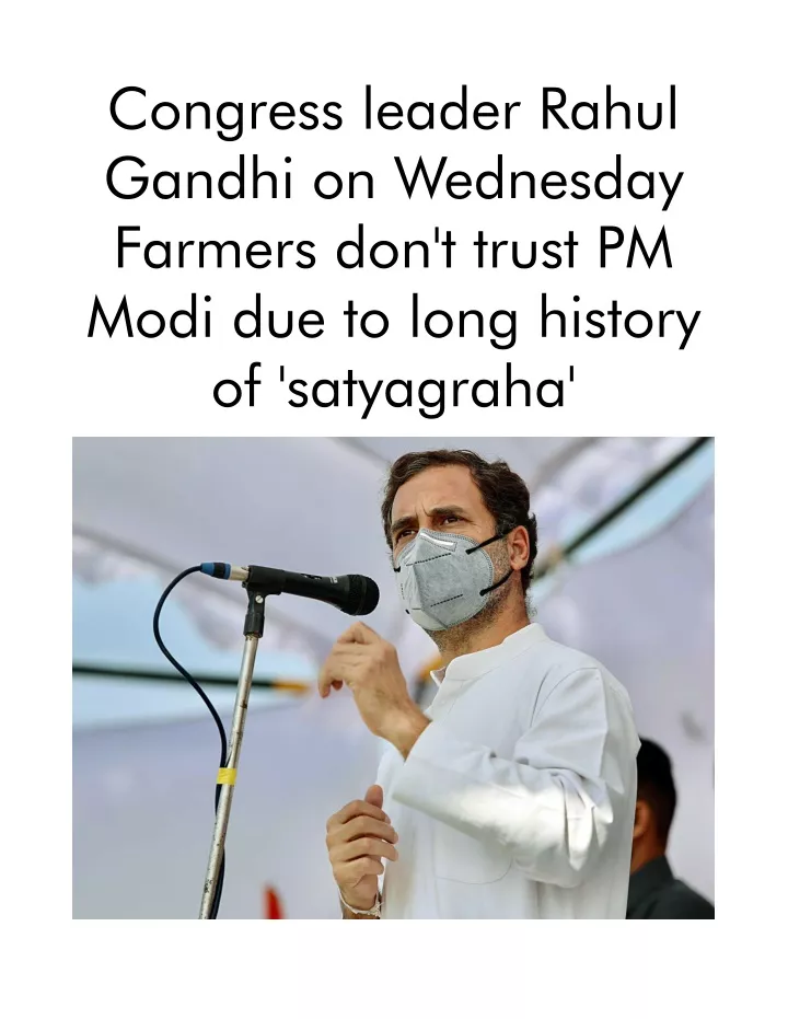 congress leader rahul gandhi on wednesday farmers