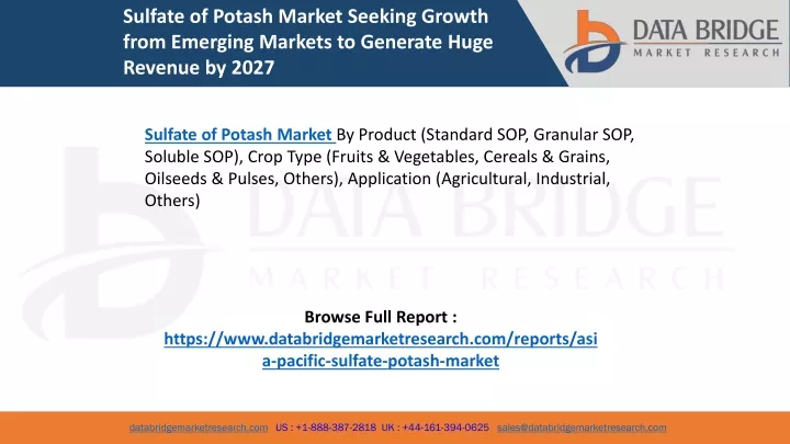 sulfate of potash market seeking growth from