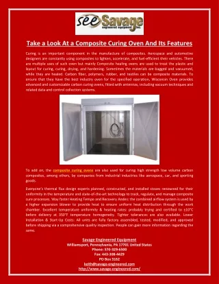 take a look at a composite curing oven