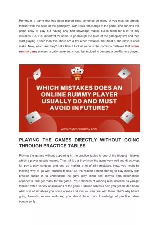 rummy is a game that has been played since