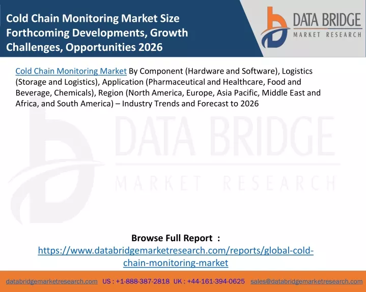 cold chain monitoring market size forthcoming