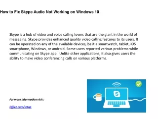 How to Fix Skype Audio Not Working on Windows 10