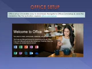 Office Setup with Product Key - office.com/setup