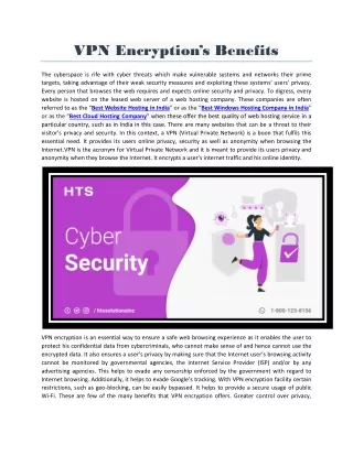 vpn encryption s benefits