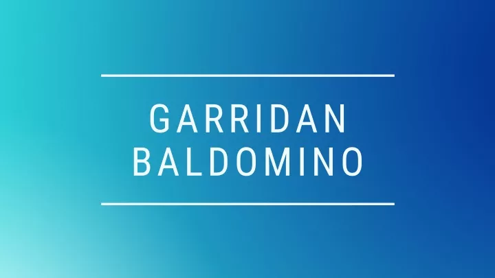 garridan baldomino