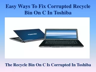easy ways to fix corrupted recycle