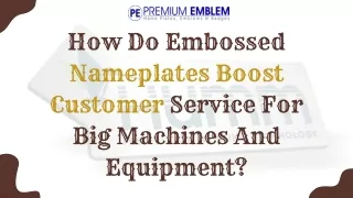 how do embossed nameplates boost customer service