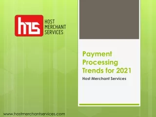 Payment Processing Trends for 2021