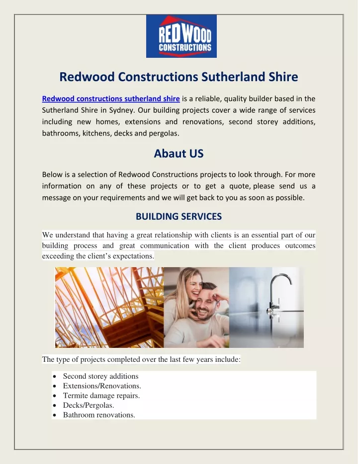 redwood constructions sutherland shire
