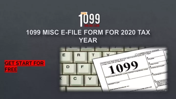 1099 misc e file form for 2020 tax year